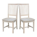 Solid Wood Mission Dining Side Chairs, Set of 2