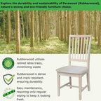 Solid Wood Mission Dining Side Chairs, Set of 2