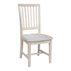 Solid Wood Mission Dining Side Chairs, Set of 2