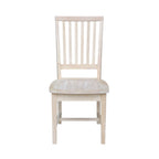 Solid Wood Mission Dining Side Chairs, Set of 2