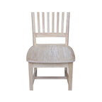 Solid Wood Mission Dining Side Chairs, Set of 2