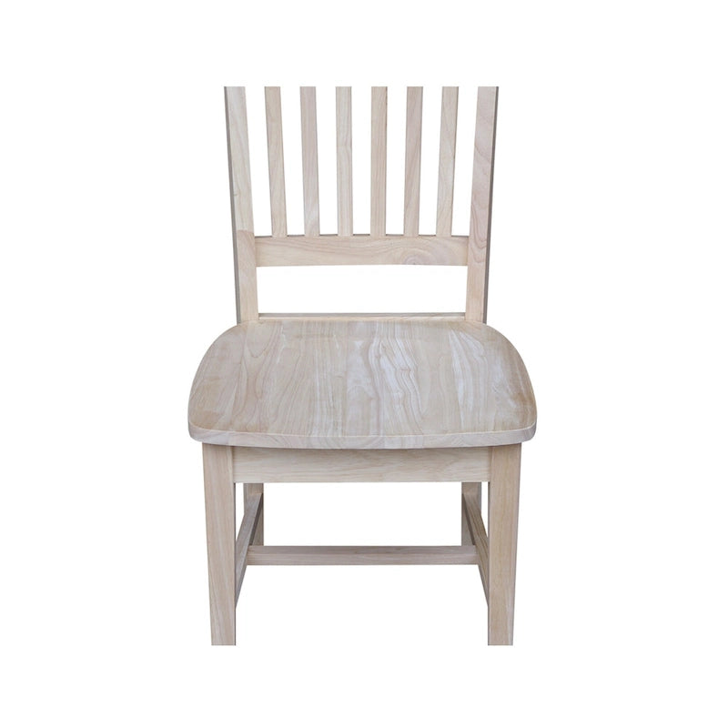 Solid Wood Mission Dining Side Chairs, Set of 2