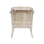 Solid Wood Mission Dining Side Chairs, Set of 2