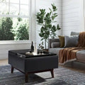 WYNDENHALL Ethan 34 inch Wide Mid Century Modern Rectangle Table Ottoman