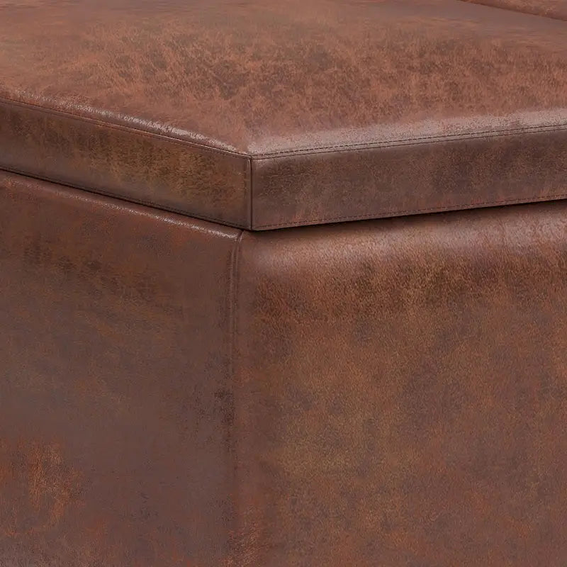 WYNDENHALL Ethan 34 inch Wide Mid Century Modern Rectangle Table Ottoman