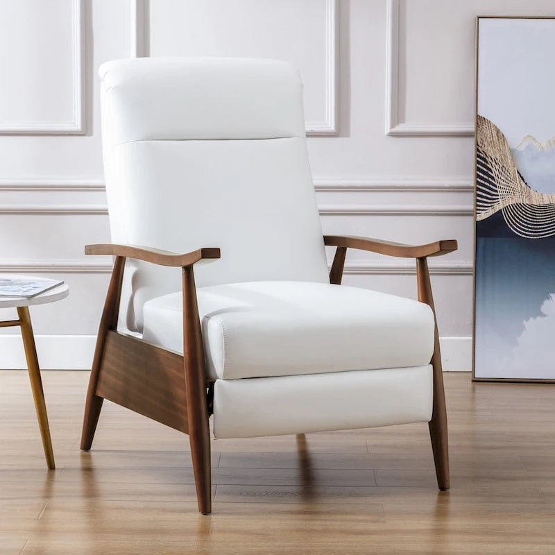Sienna Upholstered Wood Push Back Recliner by Greyson Living