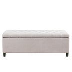 Madison Park Sasha Tufted Top Upholstered Storage Bench