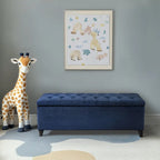 Madison Park Sasha Tufted Top Upholstered Storage Bench