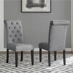 Roundhill Furniture Leviton Antique Black Finished Wood 7-piece Dining Set