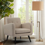 Mid Century Fabric Modern Accent Chair Armchair