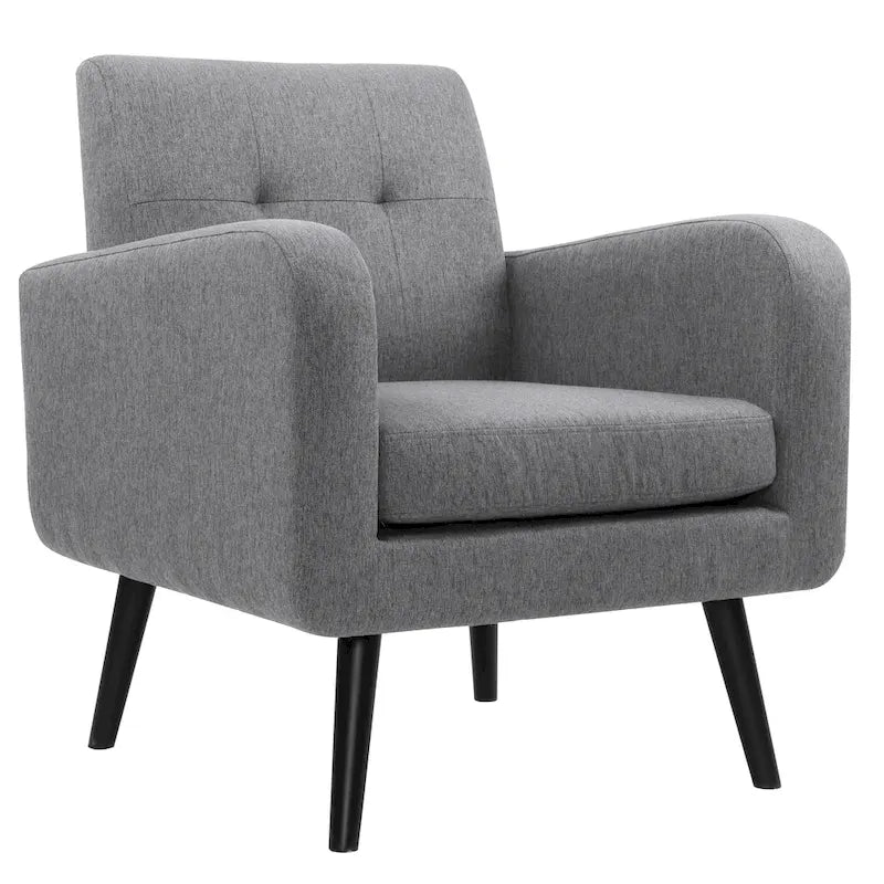 Mid Century Fabric Modern Accent Chair Armchair