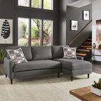 Parker Convertible Sofa with Right Facing Storage Chaise by iNSPIRE Q Modern