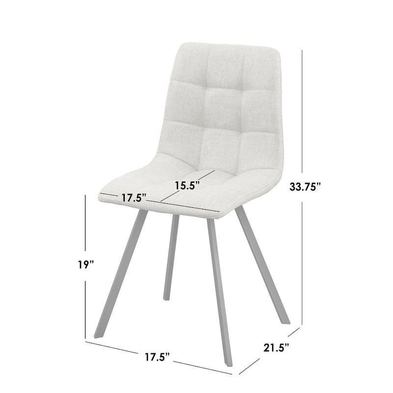 Simple Living Rho Upholstered Dining Chairs (Set of 4)