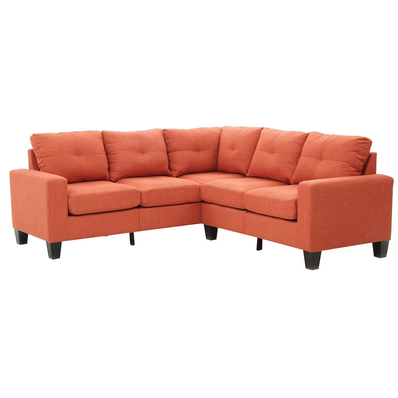 Newbury Twill Fabric Sectional Sofa