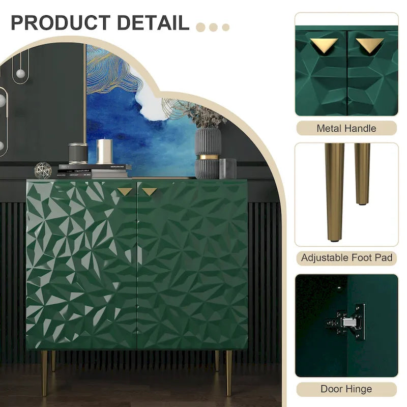 Clihome 2 Door Locker Storage Accent Cabinet