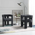 KINWELL 24 Wide Boucle Upholstered Armchair (Set of 2)