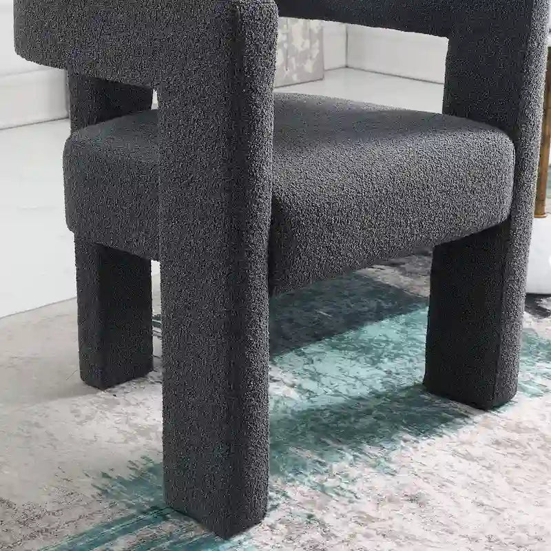 KINWELL 24 Wide Boucle Upholstered Armchair (Set of 2)