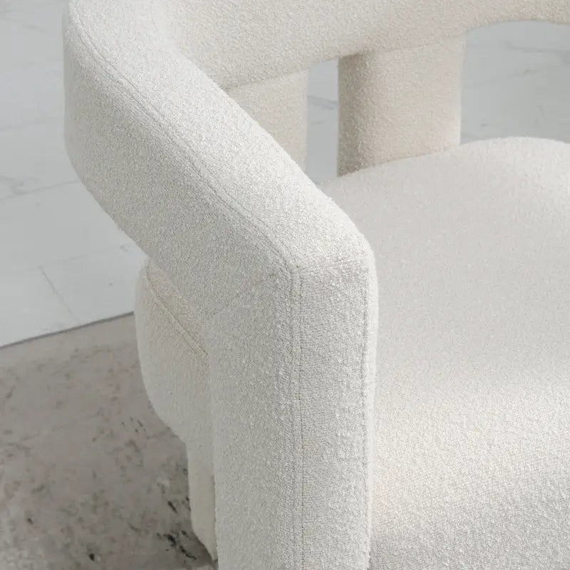 KINWELL 24 Wide Boucle Upholstered Armchair (Set of 2)