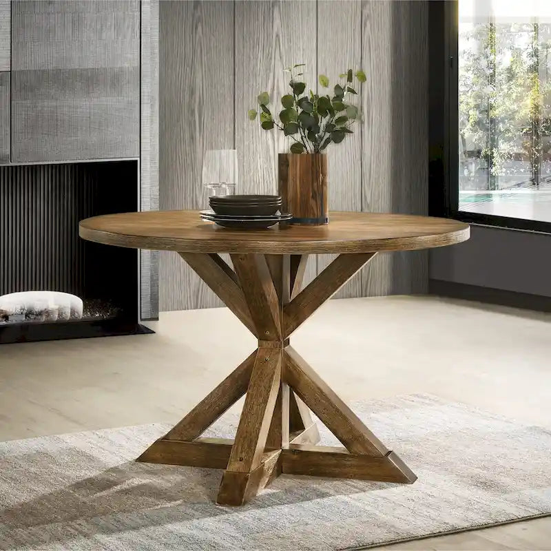  Windvale Cross-Buck Base Dining Table