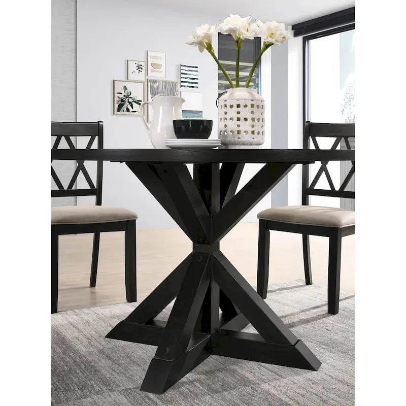 Windvale Cross-Buck Base Dining Table