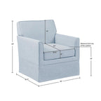 510 Design Paula Slipcover Accent Armchair - 30W x 30.5D x 33H