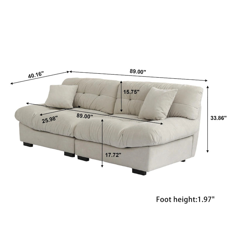 Minimalism Cloud Sofa Loveseat