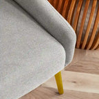 Corvus Abigail Upholstered Accent Chair with Metal Legs