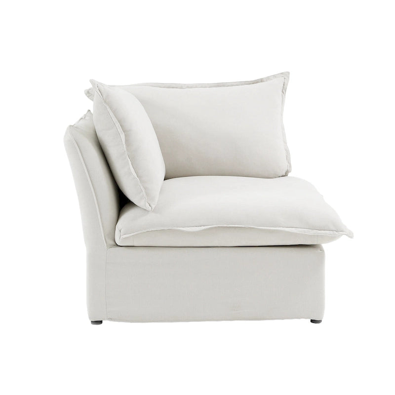 123 Upholstered Sectional Sofa Minimalist Velvet Couch