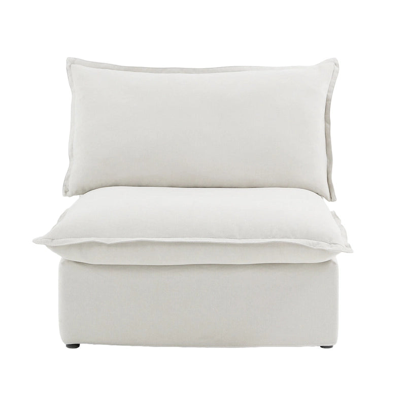 123 Upholstered Sectional Sofa Minimalist Velvet Couch