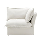 123 Upholstered Sectional Sofa Minimalist Velvet Couch