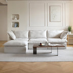 123 Upholstered Sectional Sofa Minimalist Velvet Couch