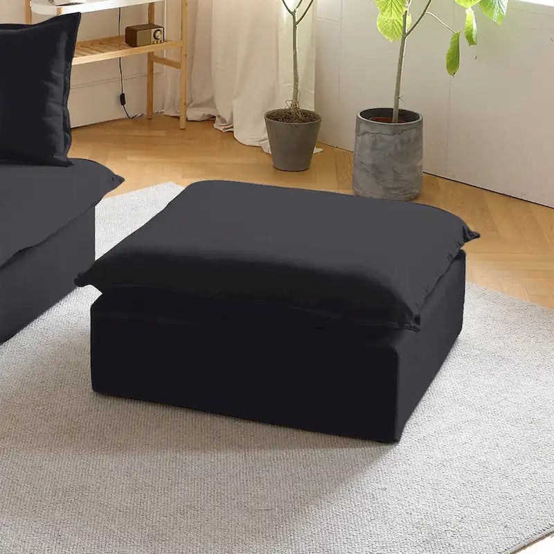 123 Upholstered Sectional Sofa Minimalist Velvet Couch