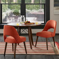 INK+IVY Nola Upholstered Dining Side Chairs with Cutout Back design (Set of 2)