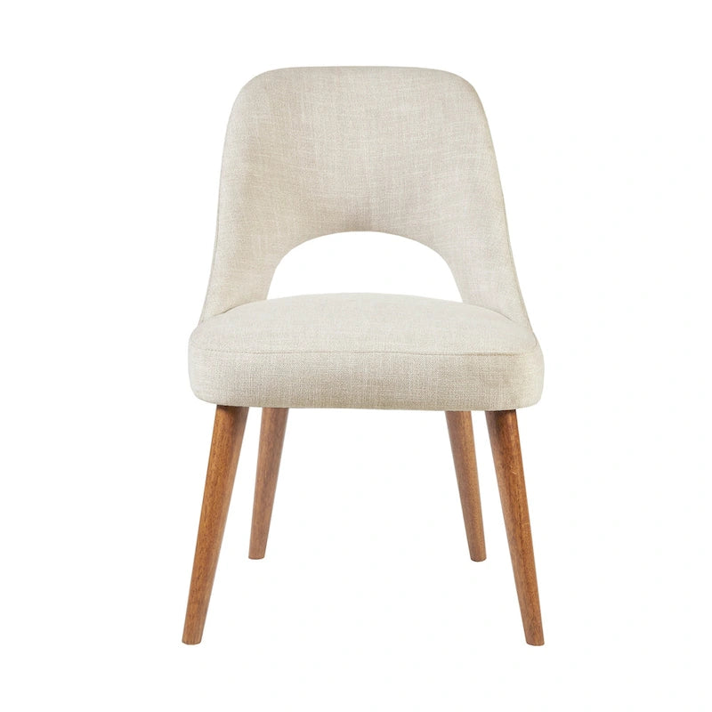 INK+IVY Nola Upholstered Dining Side Chairs with Cutout Back design (Set of 2)