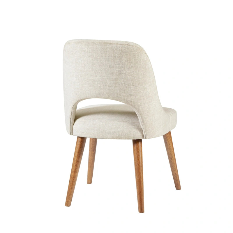 INK+IVY Nola Upholstered Dining Side Chairs with Cutout Back design (Set of 2)