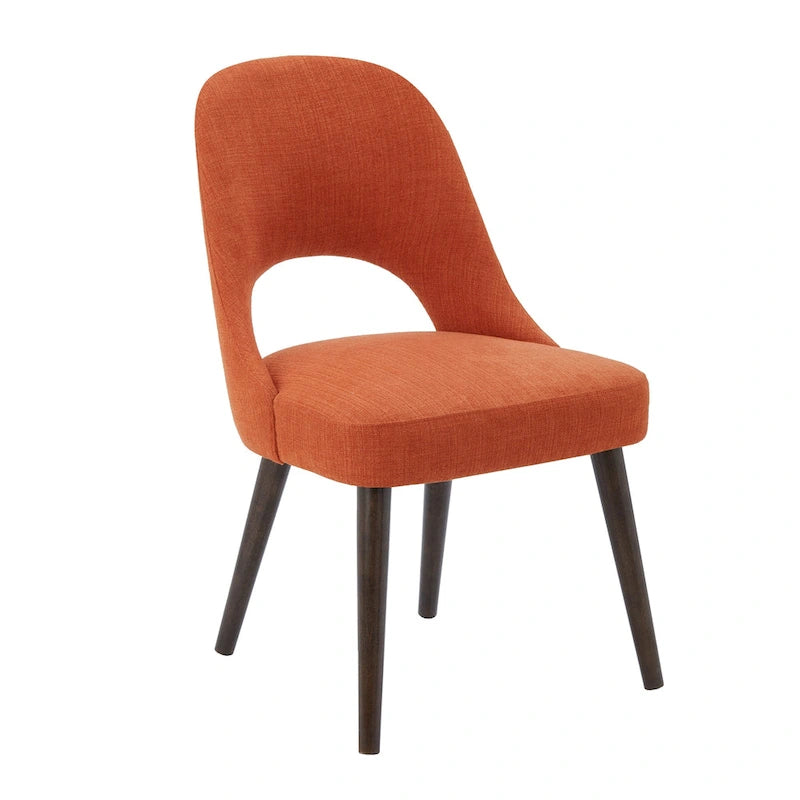 INK+IVY Nola Upholstered Dining Side Chairs with Cutout Back design (Set of 2)