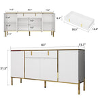 Pop-Up Door Credenza Sideboard Buffet Buffet Sideboard Storage Cabinet