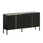 Pop-Up Door Credenza Sideboard Buffet Buffet Sideboard Storage Cabinet