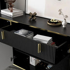 Pop-Up Door Credenza Sideboard Buffet Buffet Sideboard Storage Cabinet