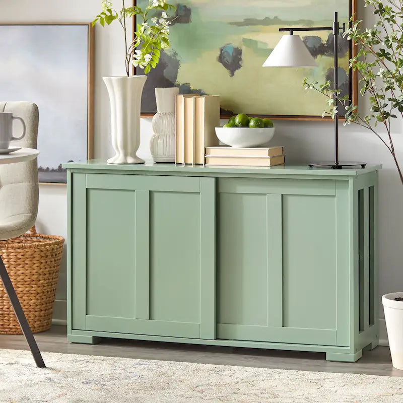 Porch & Den Jefferson Sliding Door Stackable Buffet/Sideboard