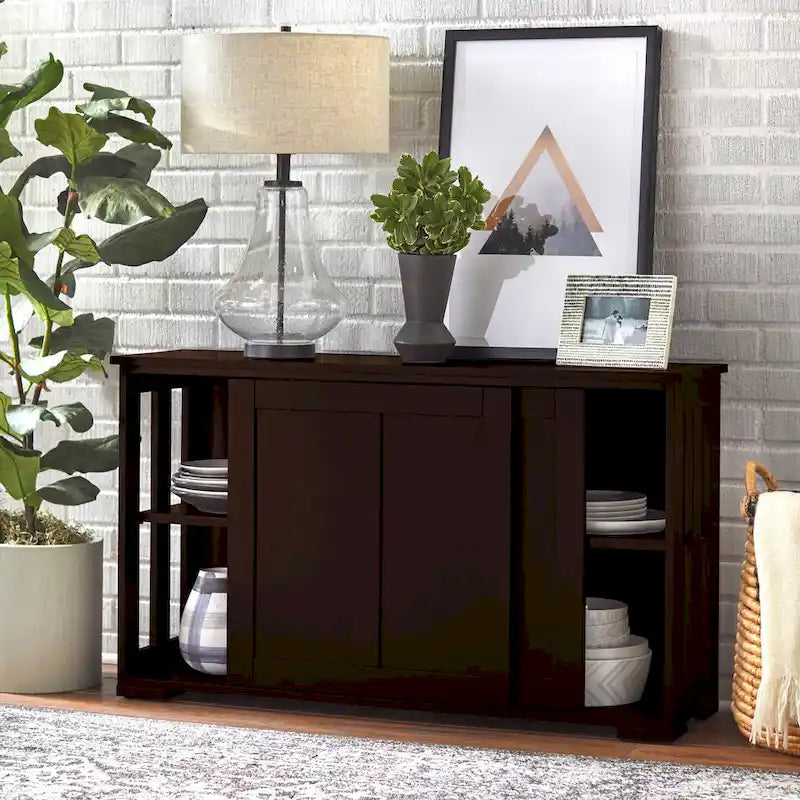 Porch & Den Jefferson Sliding Door Stackable Buffet/Sideboard
