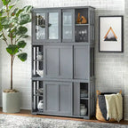 Porch & Den Jefferson Sliding Door Stackable Buffet/Sideboard