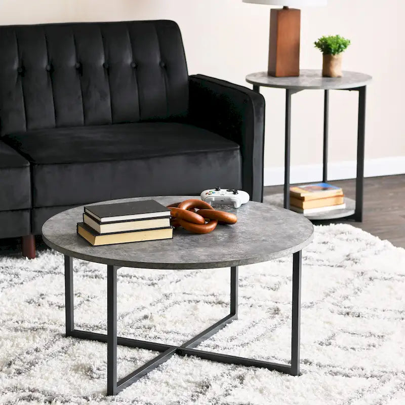 Household Essentials Round Coffee Table - 31.5