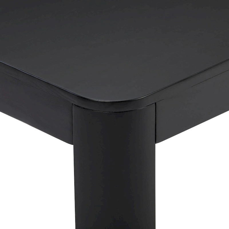 Plank and Beam Contour Curved Rectangular Coffee Table - 54
