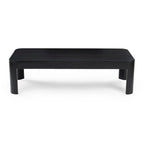 Plank and Beam Contour Curved Rectangular Coffee Table - 54