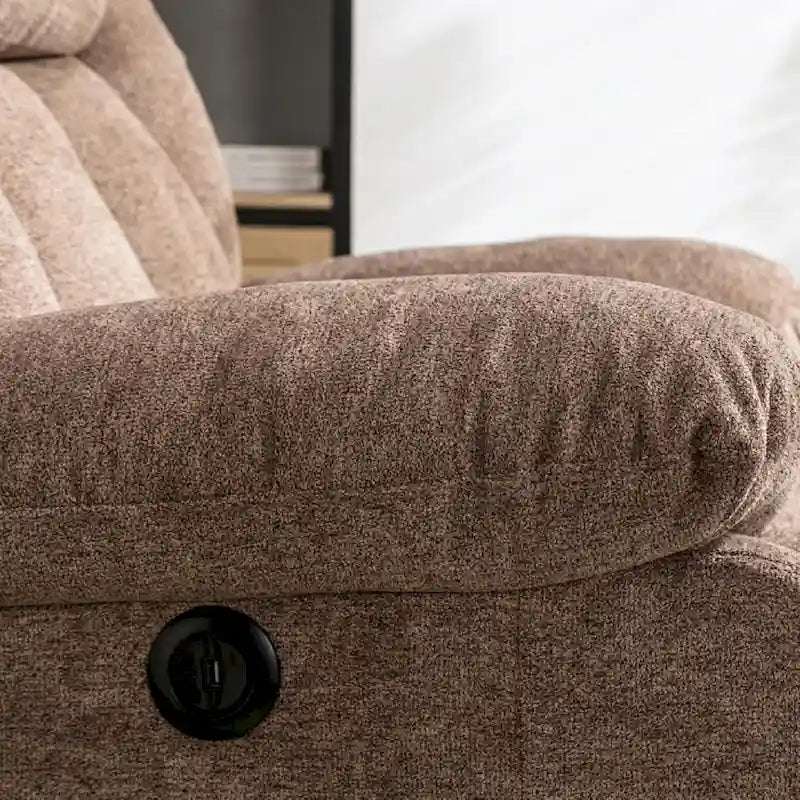 Rocker Recliner Chair Oversized Manual 360 Swivel Recliners for Living Room