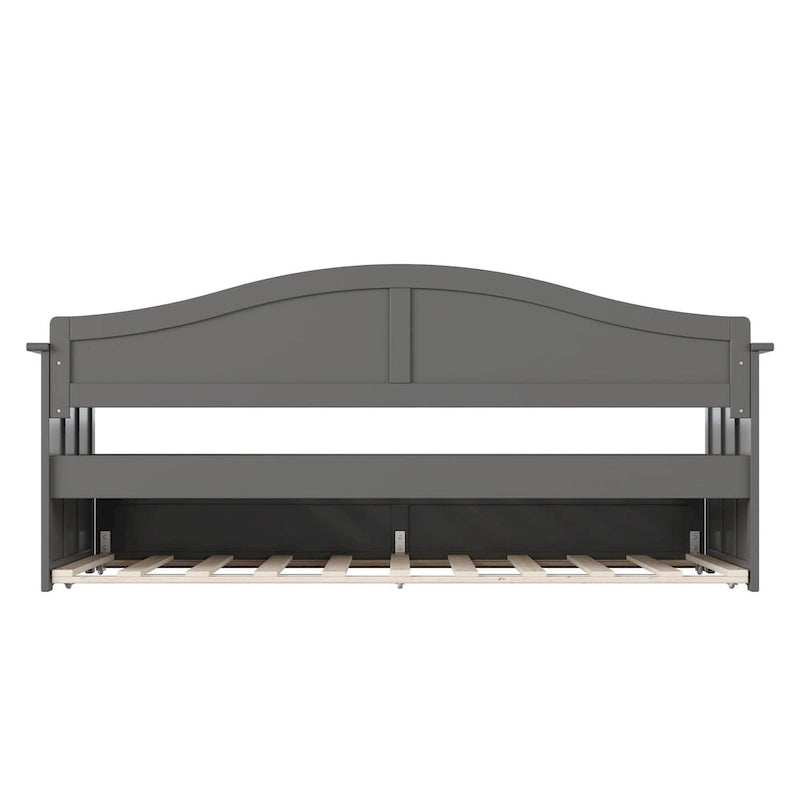 Nantucket Twin Wood Daybed with Twin Size Trundle
