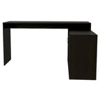 FM Furniture Dallas L-Shaped Home Office Desk, Two Shelves, Single Door Cabinet