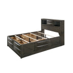 Priscella 6 Piece Gray Oak Storage Platform Bedroom Set