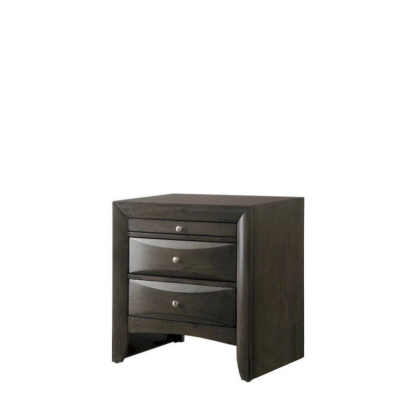 Priscella 6 Piece Gray Oak Storage Platform Bedroom Set